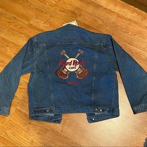 Vintage Miami Hard Rock Cafe Jean Jacket
